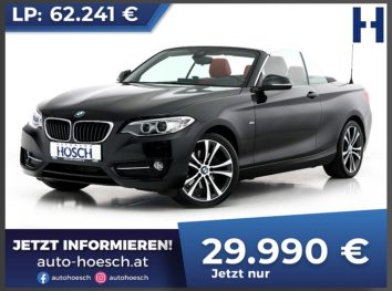 BMW 225d Cabrio Sport Line Aut. bei Autohaus Hösch GmbH in 