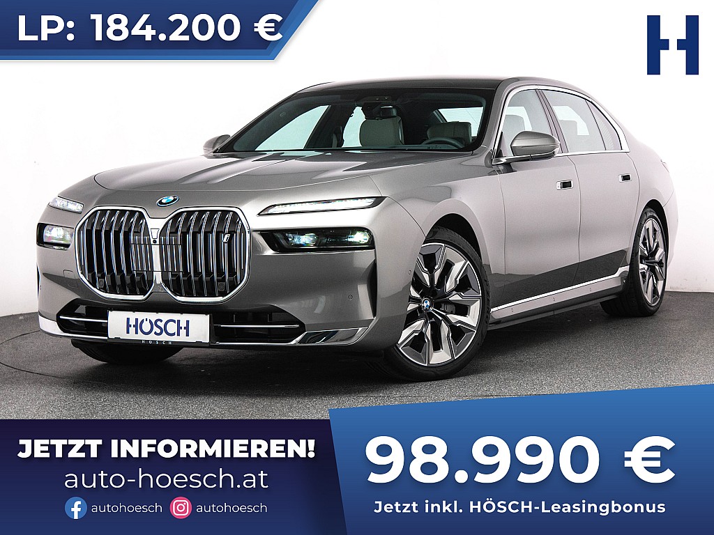 BMW i7 xDrive60 WIE NEU TRAUMAUSSTATTUNG -46% bei Autohaus Hösch GmbH in 