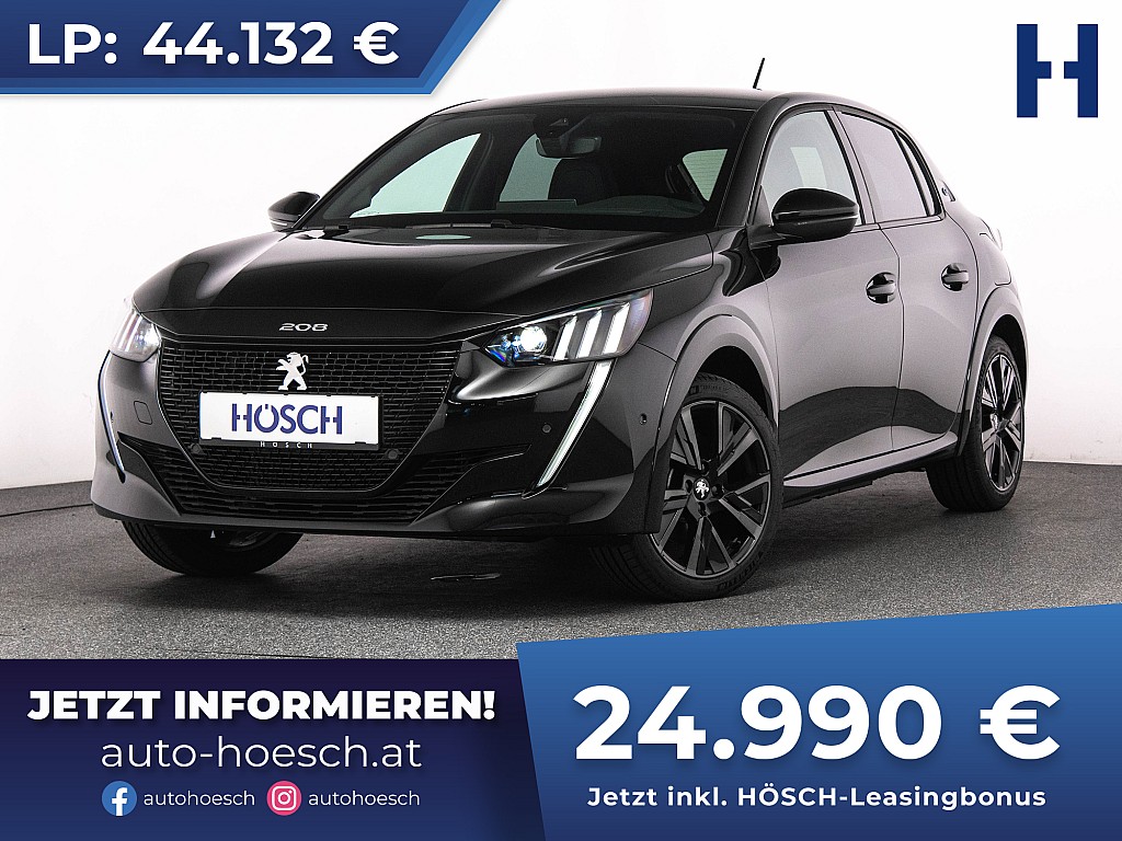 Peugeot e-208 Elektro GT NEUWAGEN -43% inkl. Förderung bei Autohaus Hösch GmbH in 