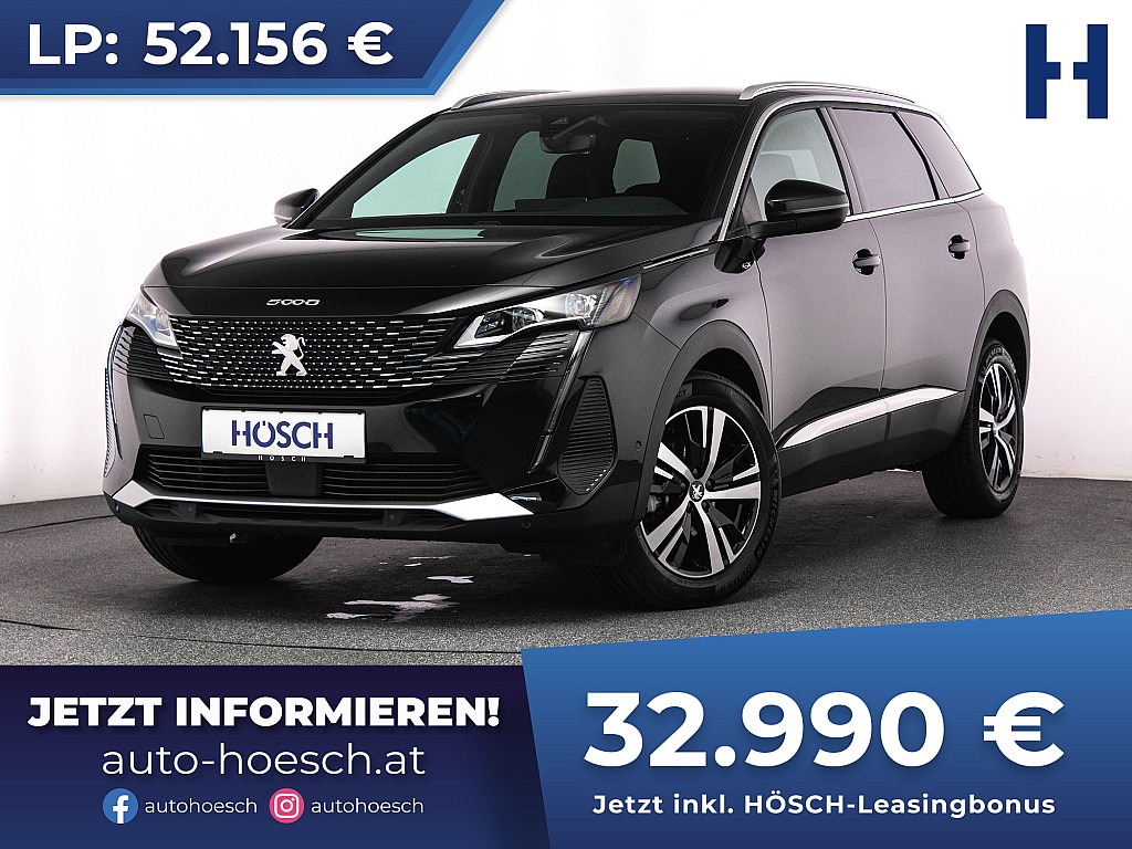 Peugeot 5008 1,2 PureTech 130 GT 7-Sitzer Aut. -37% bei Autohaus Hösch GmbH in 