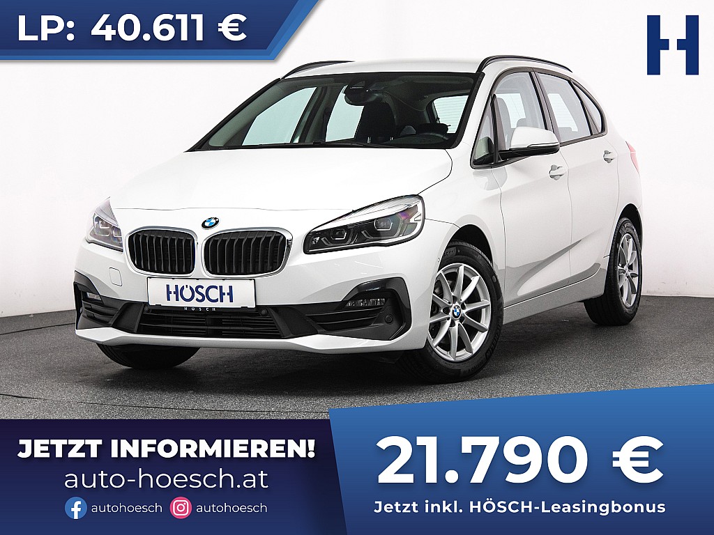 BMW 216d Active Tourer Advantage LED NAV PARKASSISTENT bei Autohaus Hösch GmbH in 