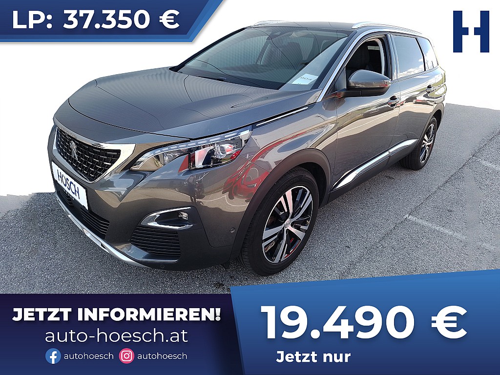 Peugeot 5008 PureTech Allure Aut. 7 SITZE AHK 8-fach bei Autohaus Hösch GmbH in 