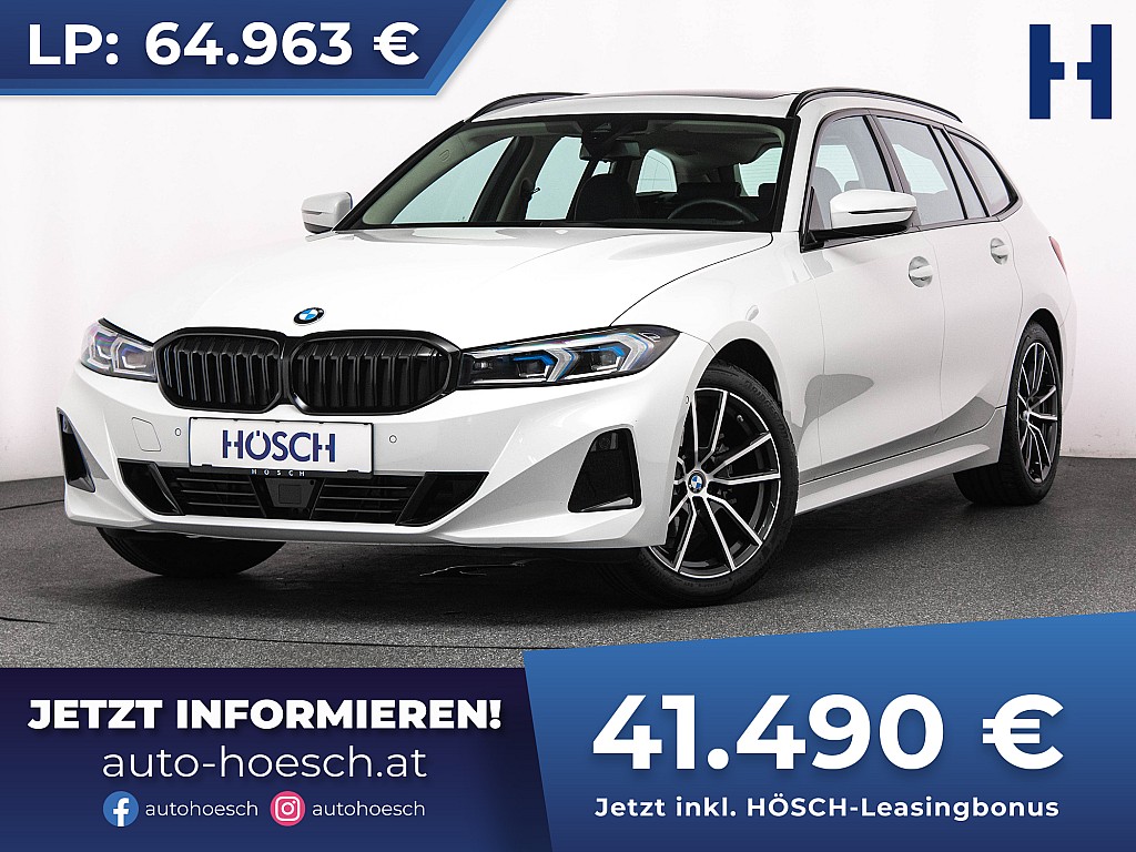 BMW 318d Touring Aut. PANO ACC 18″ M-SPORTFAHRWERK bei Autohaus Hösch GmbH in 