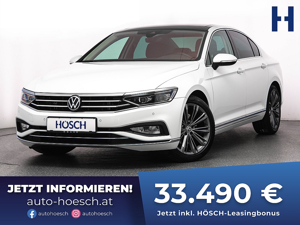 VW Passat Elegance TDI 4M R-LINE IQ PANO AHK ACC bei Autohaus Hösch GmbH in 