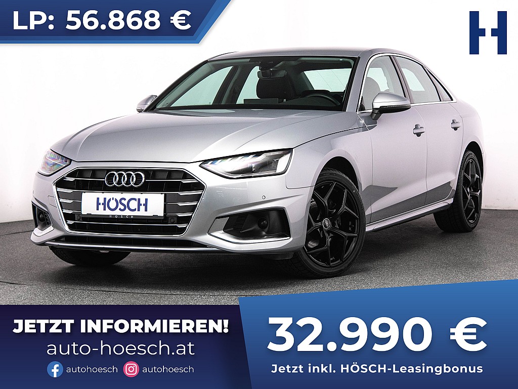 Audi A4 30 TDI Advanced MMI+ VIRTUAL R-KAM++ bei Autohaus Hösch GmbH in 