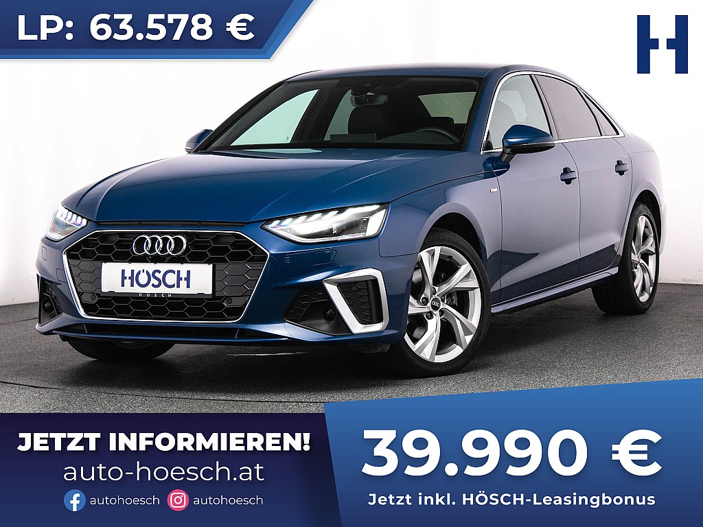 Audi A4 35 TDI S-Line MMI+ VIRTUAL ASSISTENZ -37% bei Autohaus Hösch GmbH in 