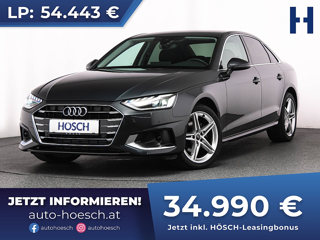 Audi A4 35 TFSI Advanced MMI+ VIRTUAL KAM ASSISTENZ bei Autohaus Hösch GmbH in 