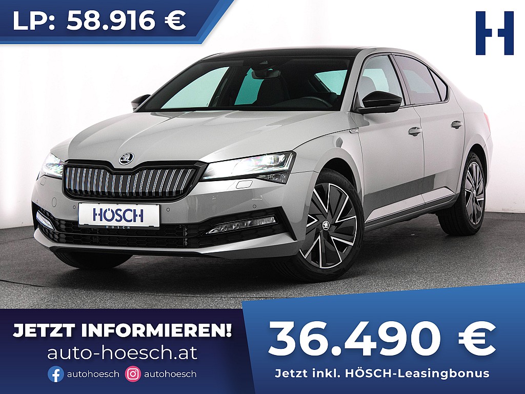 Skoda Superb IV PHEV Sportline MATRIX PANO 360° ACC++ bei Autohaus Hösch GmbH in 