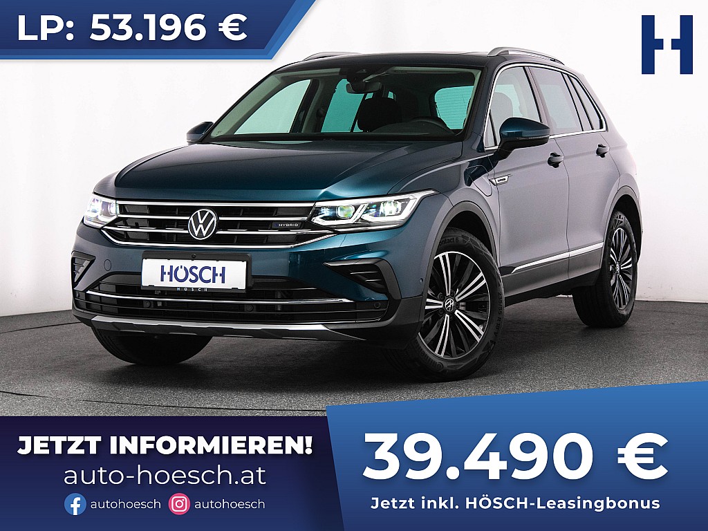 VW Tiguan TSI PHEV Elegance PANO MATRIX 360° ACC++ bei Autohaus Hösch GmbH in 