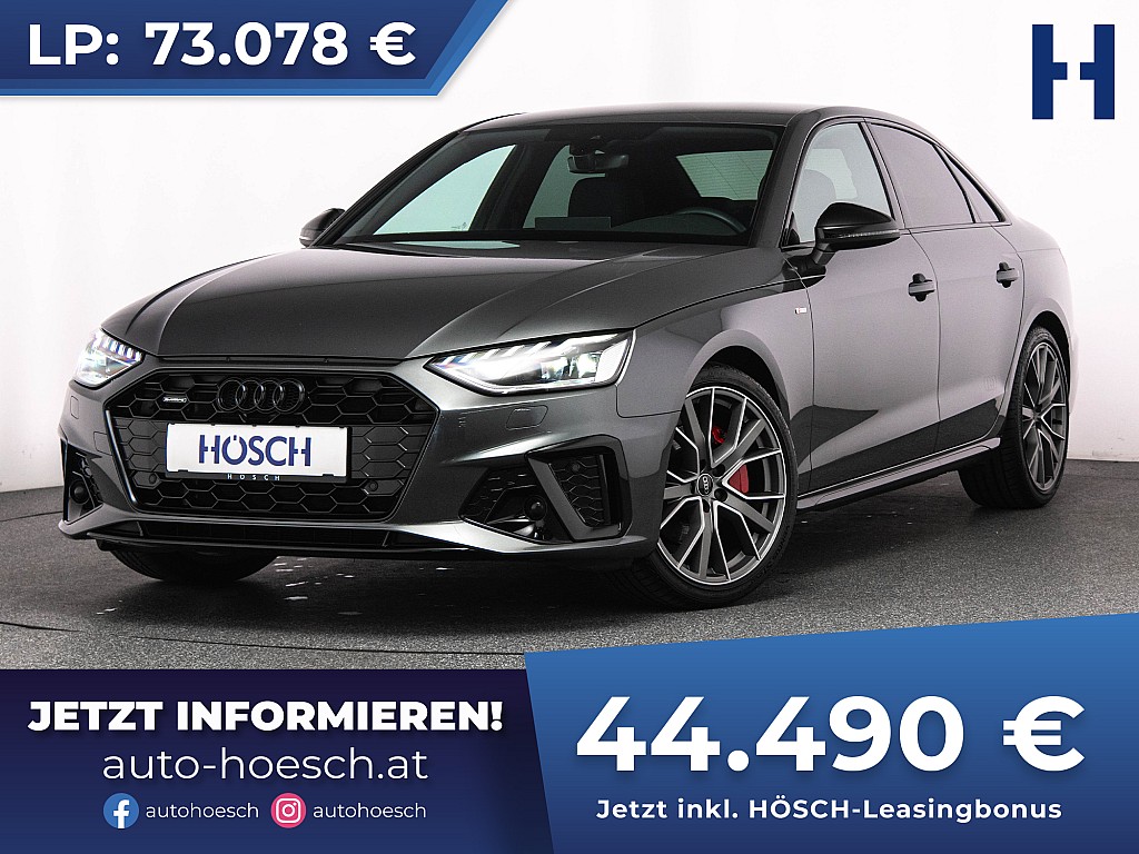 Audi A4 40 TDI quattro S-LINE COMP PLUS AHK STHZ ++ bei Autohaus Hösch GmbH in 