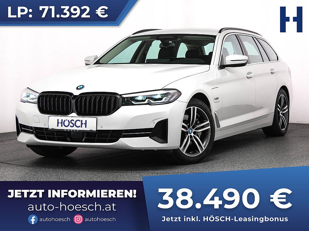 BMW 530e Touring LIVE PROF LEDER AHK ACC R-KAMERA bei Autohaus Hösch GmbH in 