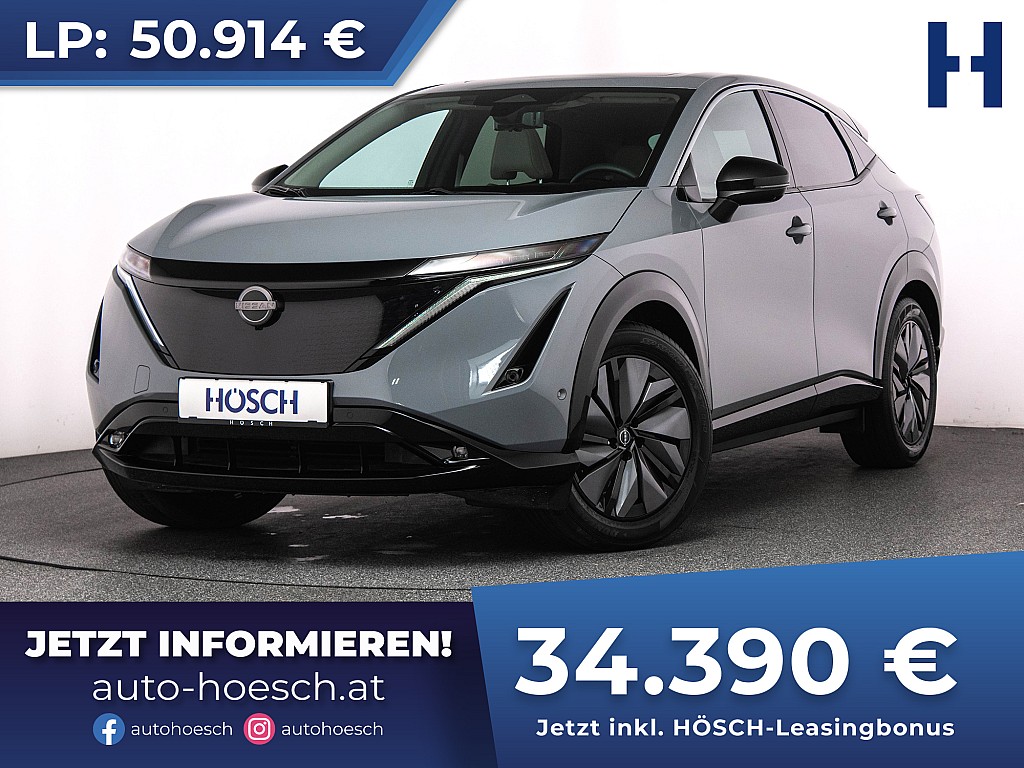 Nissan Ariya 63kWh Evolve Pack LEDER PANO BOSE 360° HEADUP bei Autohaus Hösch GmbH in 