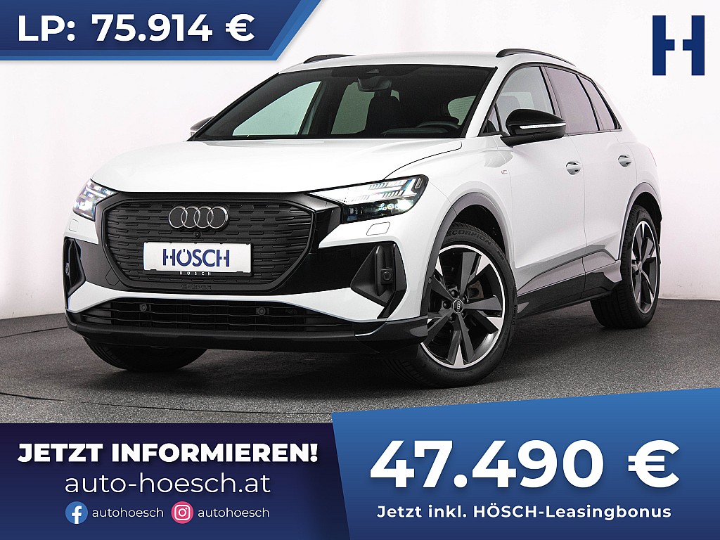 Audi Q4 e-tron 45 quattro S-LINE TOP EXTRAS -39% bei Autohaus Hösch GmbH in 