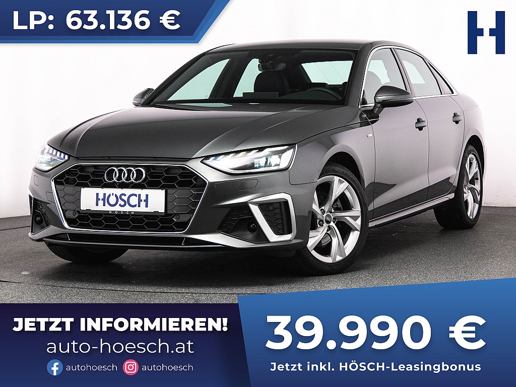 Audi A4 35 TDI S-Line Aut. MATRIX MMI+ ASSISTENZ bei Autohaus Hösch GmbH in 