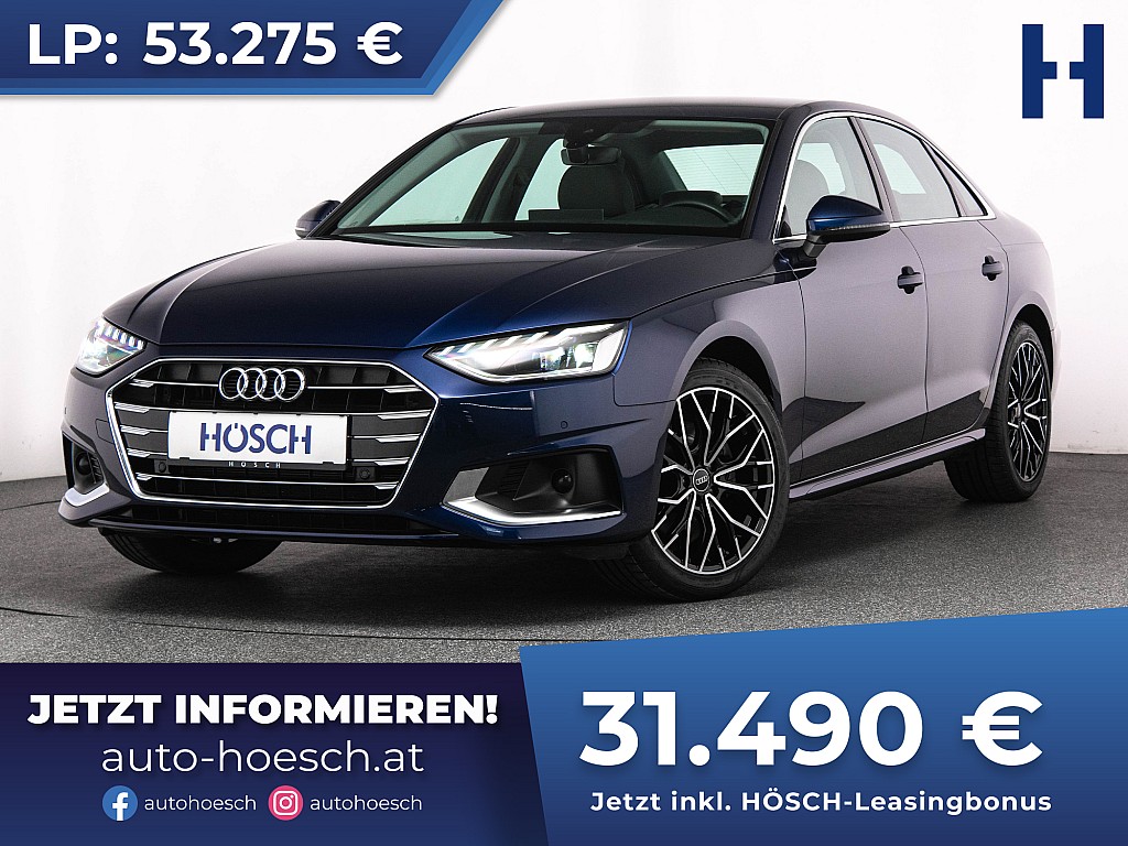 Audi A4 30 TDI Advanced MMI+ VIRTUAL DYNAMIC LED bei Autohaus Hösch GmbH in 