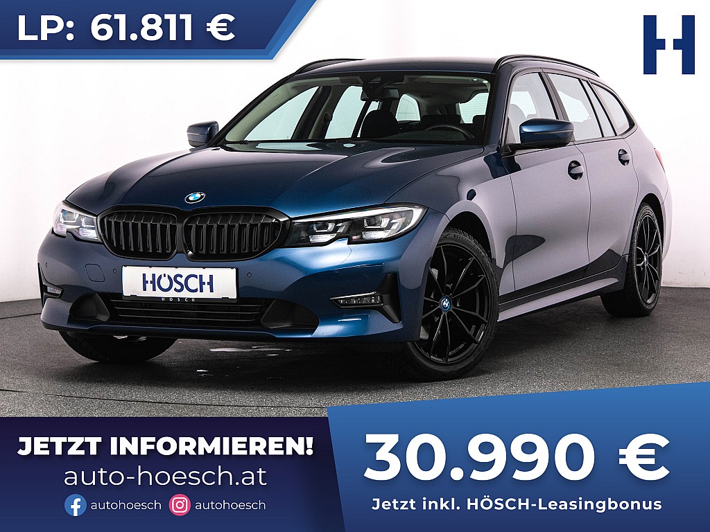 BMW 320d xDrive Touring LIVE PROF ERSTBESITZ -50% bei Autohaus Hösch GmbH in 