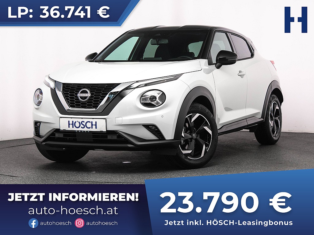 Nissan Juke N-Connecta 114 DIG-T Aut. 360° ACC -35% bei Autohaus Hösch GmbH in 