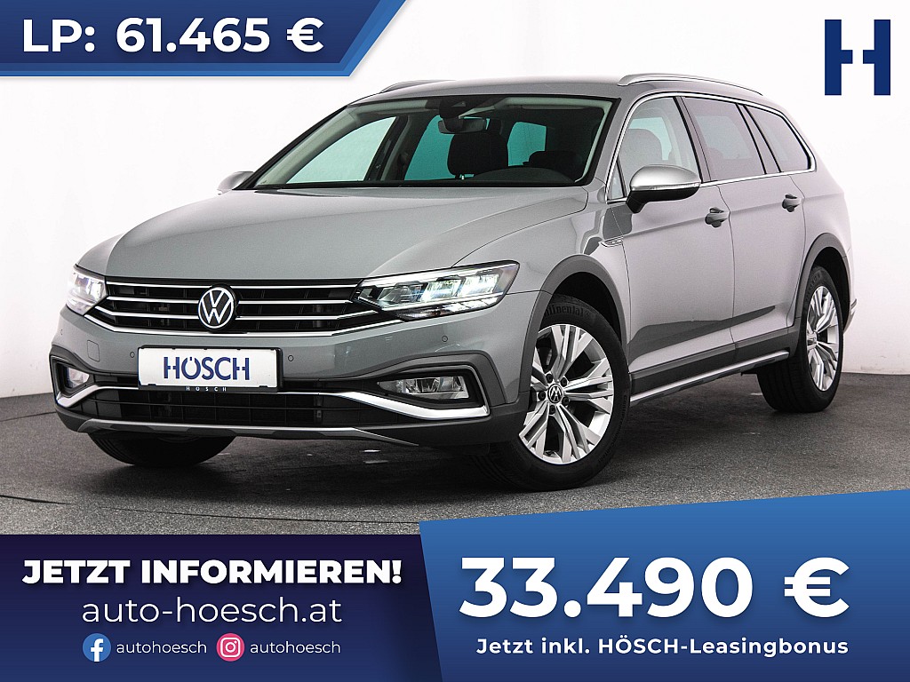 VW Passat Alltrack 2.0 TDI 4Motion ERSTBESITZ -46% bei Autohaus Hösch GmbH in 