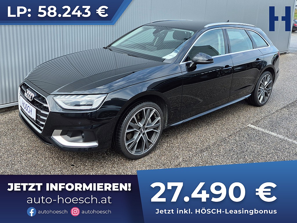 Audi A4 Avant 40 TDI Advanced Aut. LED MMI+ ACC VIRTUAL bei Autohaus Hösch GmbH in 