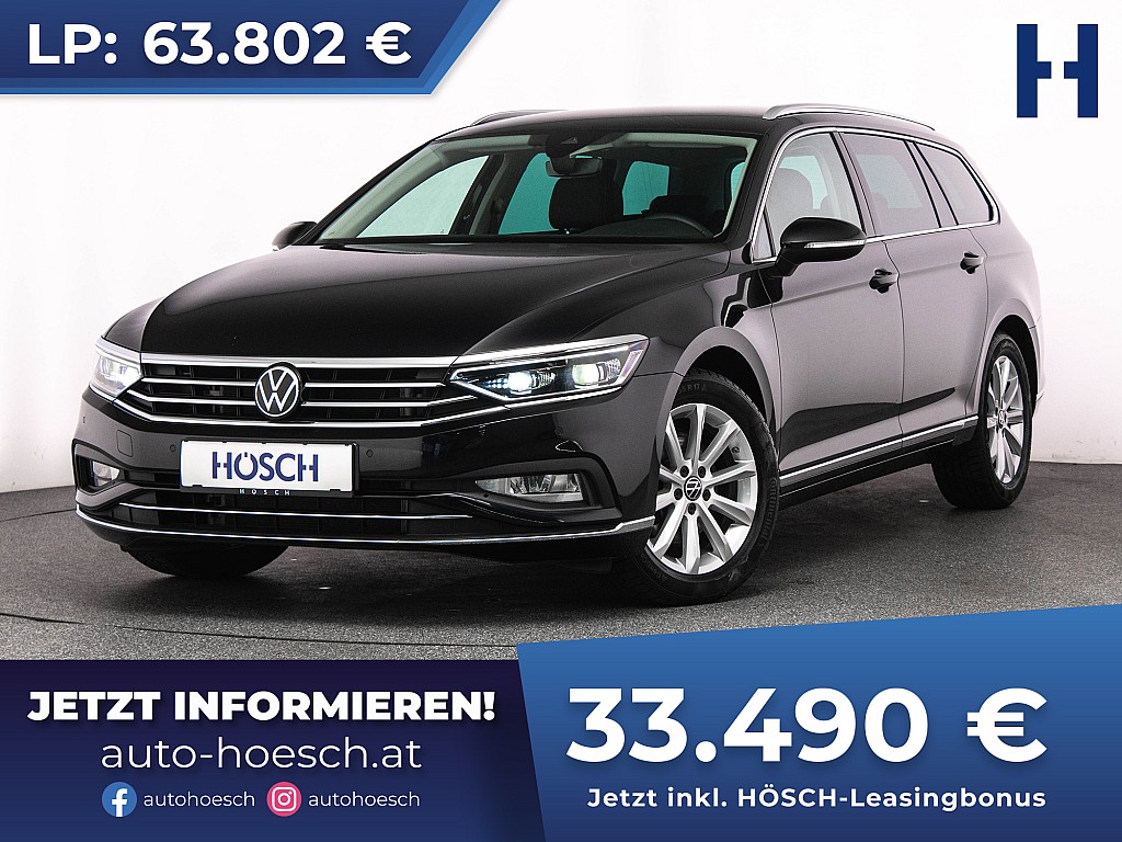 VW Passat Variant Elegance TDI Aut. MATRIX AHK -48% bei Autohaus Hösch GmbH in 