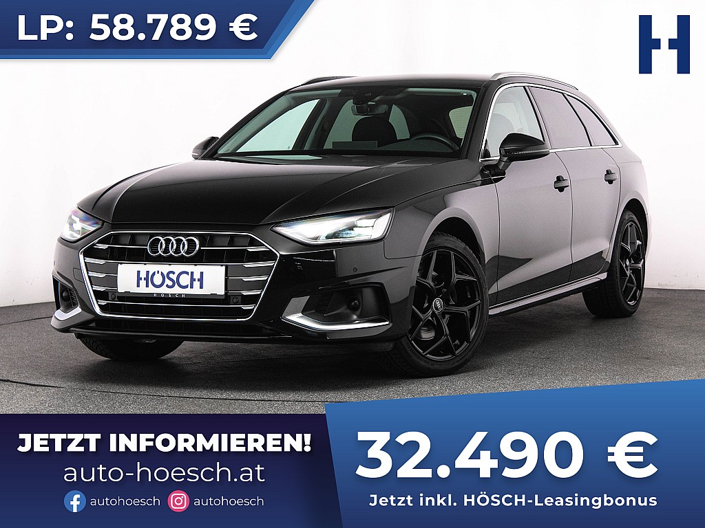 Audi A4 Avant 35 TDI advanced NAV R-KAM ACC -45% bei Autohaus Hösch GmbH in 