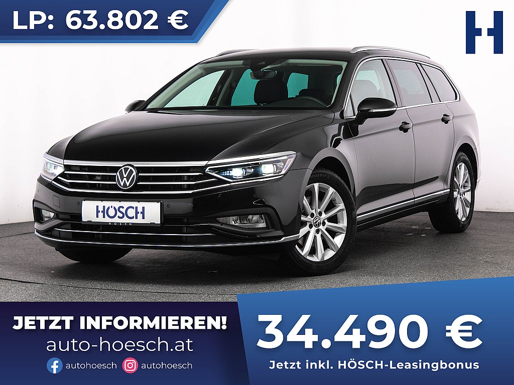 VW Passat Variant Elegance TDI Aut. MATRIX AHK -48% bei Autohaus Hösch GmbH in 