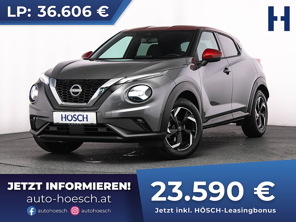 Nissan Juke N-Connecta 114 DIG-T Aut. 360° ACC -36% bei Autohaus Hösch GmbH in 