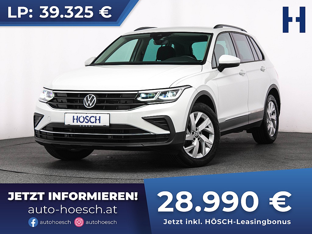 VW Tiguan TSI Life Aut. MATRIX AHK STHZ ACC R-KAMERA bei Autohaus Hösch GmbH in 