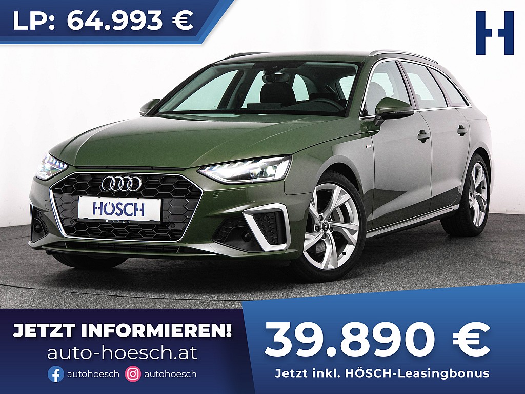 Audi A4 Avant 40 TFSI S-Line EXTRAS WIE NEU -39% bei Autohaus Hösch GmbH in 