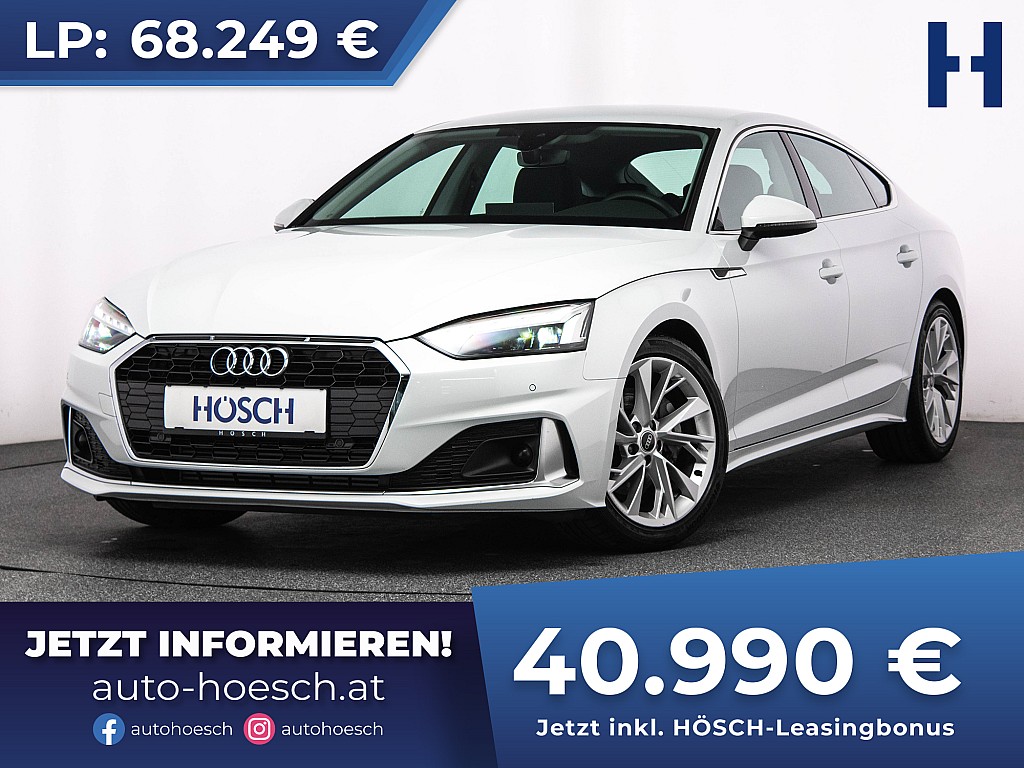 Audi A5 SB 40 TFSI Advanced MATRIX ASSISTENZ -40% bei Autohaus Hösch GmbH in 