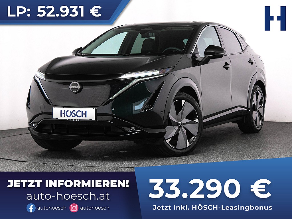 Nissan Ariya 63kWh Evolve Pack LEDER PANO BOSE 360° HEADUP bei Autohaus Hösch GmbH in 