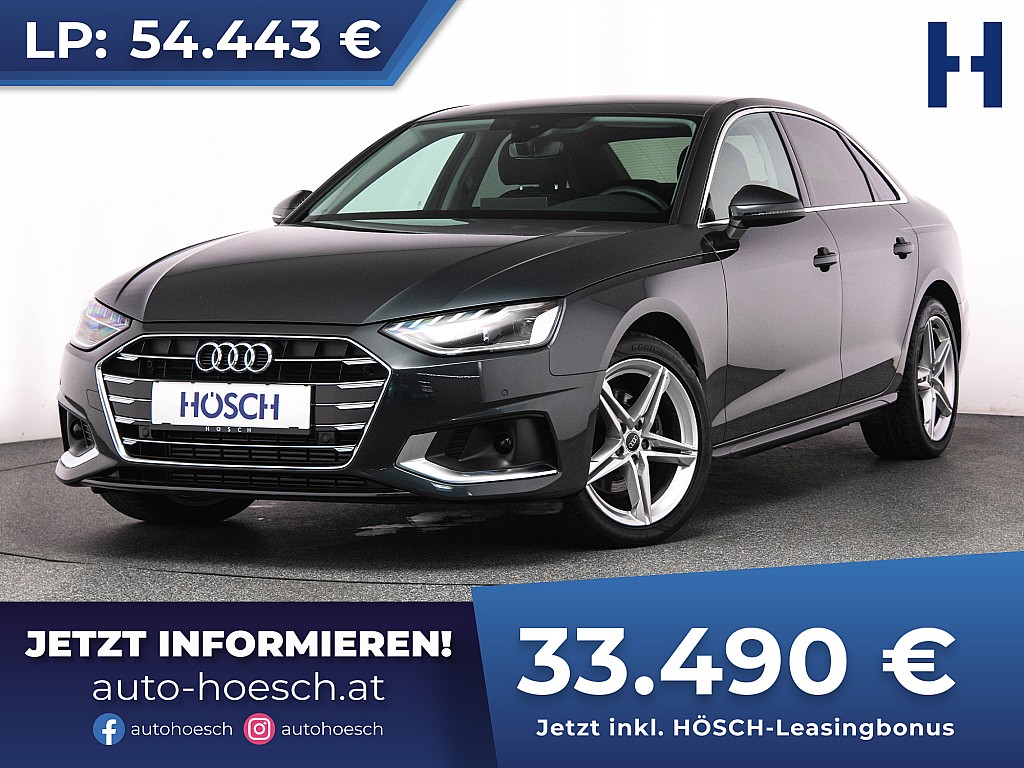 Audi A4 35 TFSI Advanced MMI+ VIRTUAL KAM ASSISTENZ bei Autohaus Hösch GmbH in 