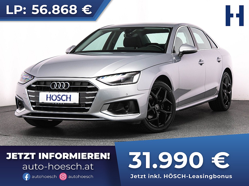 Audi A4 30 TDI Advanced MMI+ VIRTUAL R-KAM++ bei Autohaus Hösch GmbH in 