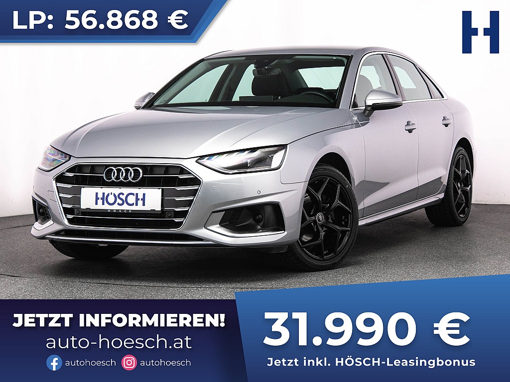 Audi A4 30 TDI Advanced MMI+ VIRTUAL R-KAM++ bei Autohaus Hösch GmbH in 