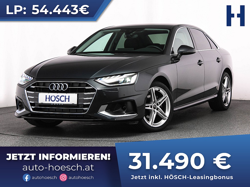 Audi A4 35 TFSI Advanced MMI+ VIRTUAL KAM ASSISTENZ bei Autohaus Hösch GmbH in 