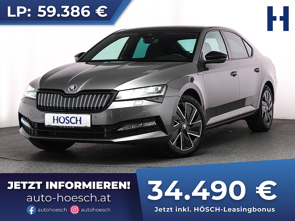 Skoda Superb IV PHEV Sportline MATRIX PANO 360° ACC++ bei Autohaus Hösch GmbH in 