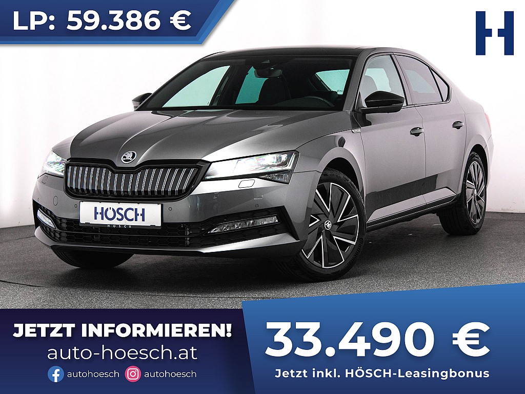 Skoda Superb IV PHEV Sportline MATRIX PANO 360° ACC++ bei Autohaus Hösch GmbH in 