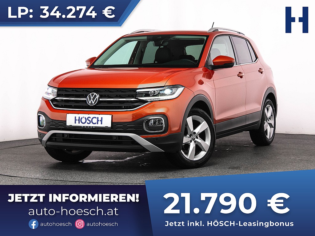 VW T-Cross Style TSI NAV IQ DRIVE R-KAMERA bei Autohaus Hösch GmbH in 