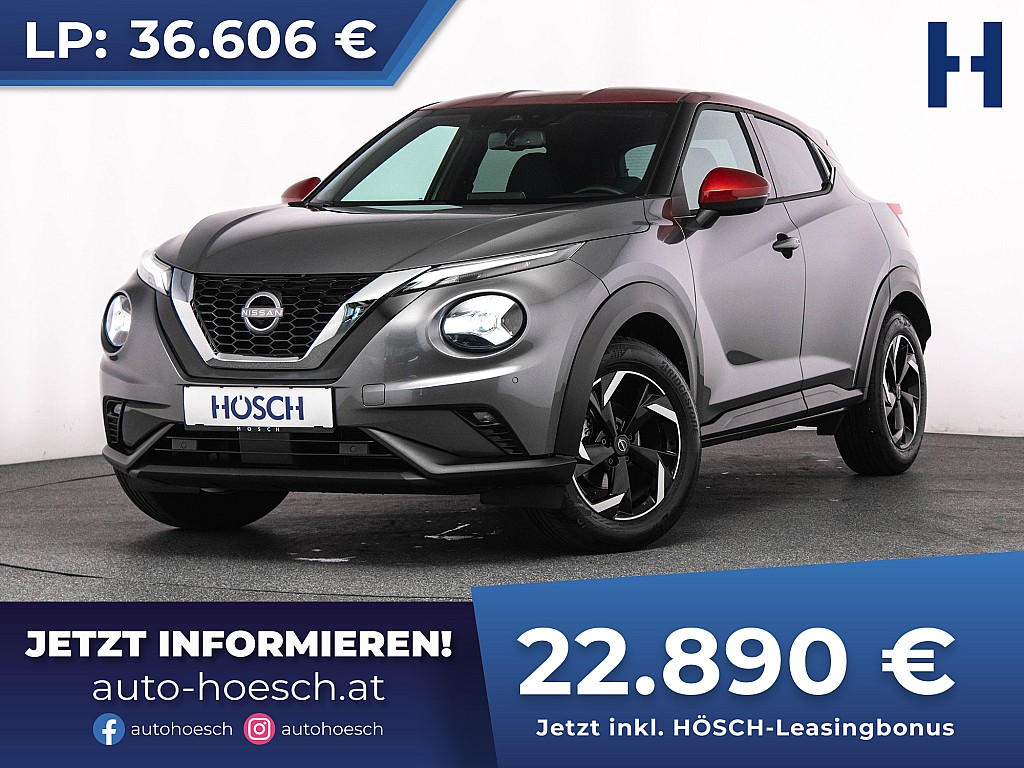 Nissan Juke N-Connecta 114 DIG-T Aut. 360° ACC -37% bei Autohaus Hösch GmbH in 