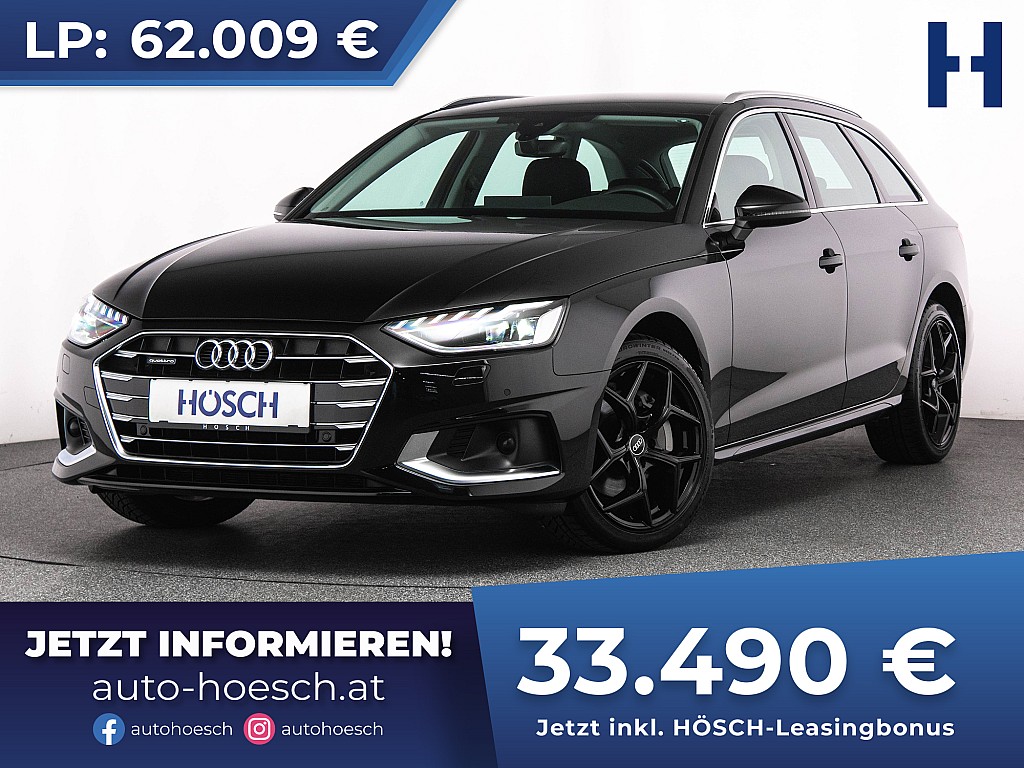 Audi A4 Avant 40 TDI quattro Advanced LED AHK STHZ bei Autohaus Hösch GmbH in 