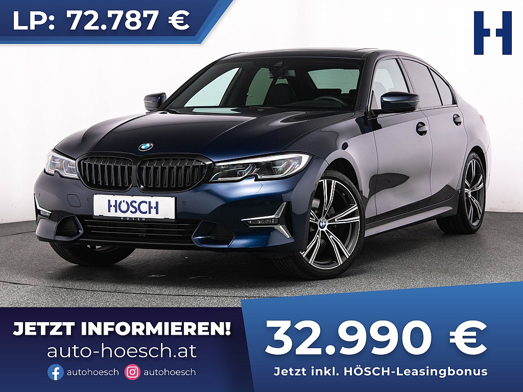 BMW 320i Luxury 19er LASER GLASDACH LEDER -55% bei Autohaus Hösch GmbH in 