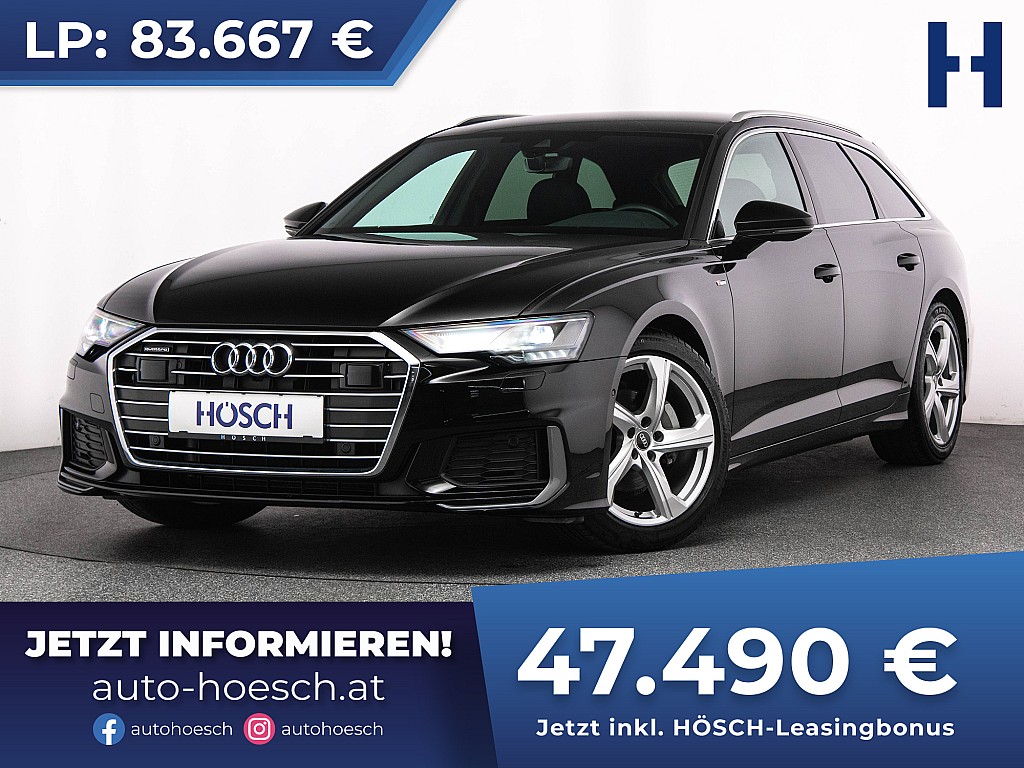 Audi A6 Avant 40 TDI quattro S-Line AHK ASSISTENZ -43% bei Autohaus Hösch GmbH in 