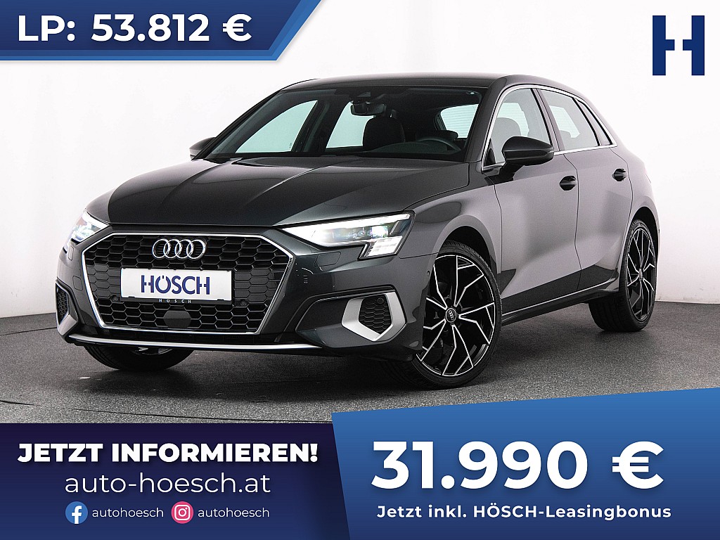 Audi A3 SB 35 TDI Advanced Aut. MATRIX LEDER -41% bei Autohaus Hösch GmbH in 