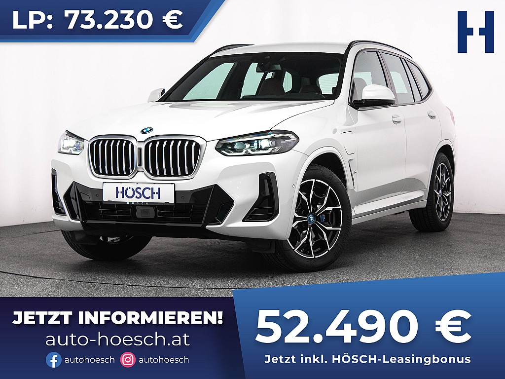 BMW X3 xDrive 30e M-Sport LIVE PROF LEDER 19er ACC bei Autohaus Hösch GmbH in 