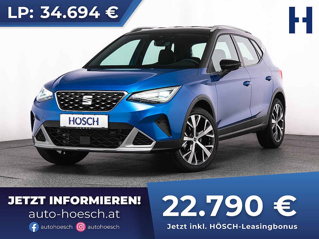 Seat Arona TSI Xperience Aut. 18er LED NAV R-KAM ACC bei Autohaus Hösch GmbH in 