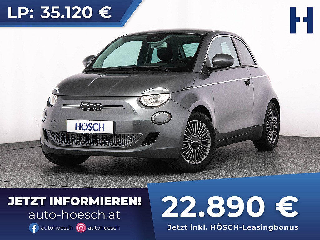 Fiat 500 Elektro 42 kWh NEUWAGEN -34% bei Autohaus Hösch GmbH in 