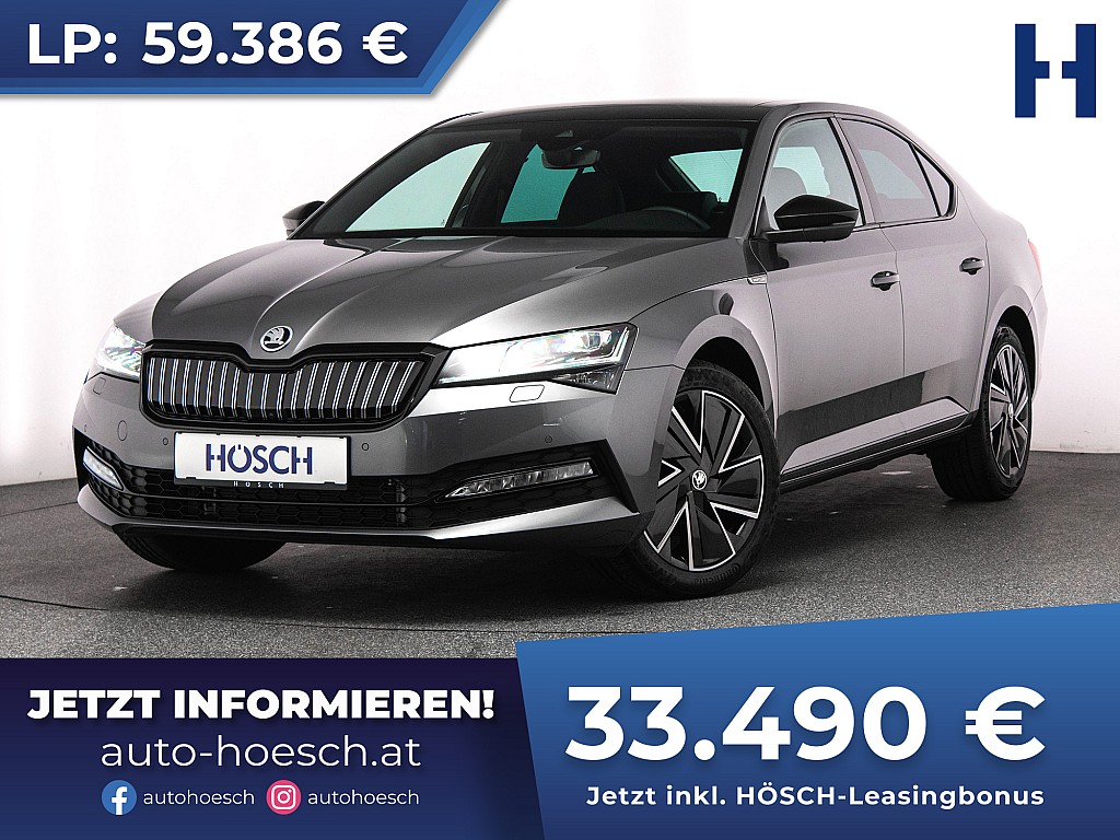 Skoda Superb IV PHEV Sportline MATRIX PANO 360° ACC++ bei Autohaus Hösch GmbH in 