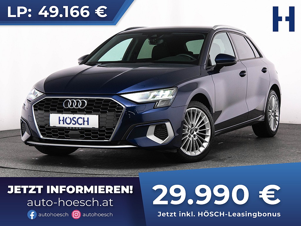 Audi A3 SB 35 TDI Advanced Aut. TOP-EXTRAS ERSTBESITZ bei Autohaus Hösch GmbH in 