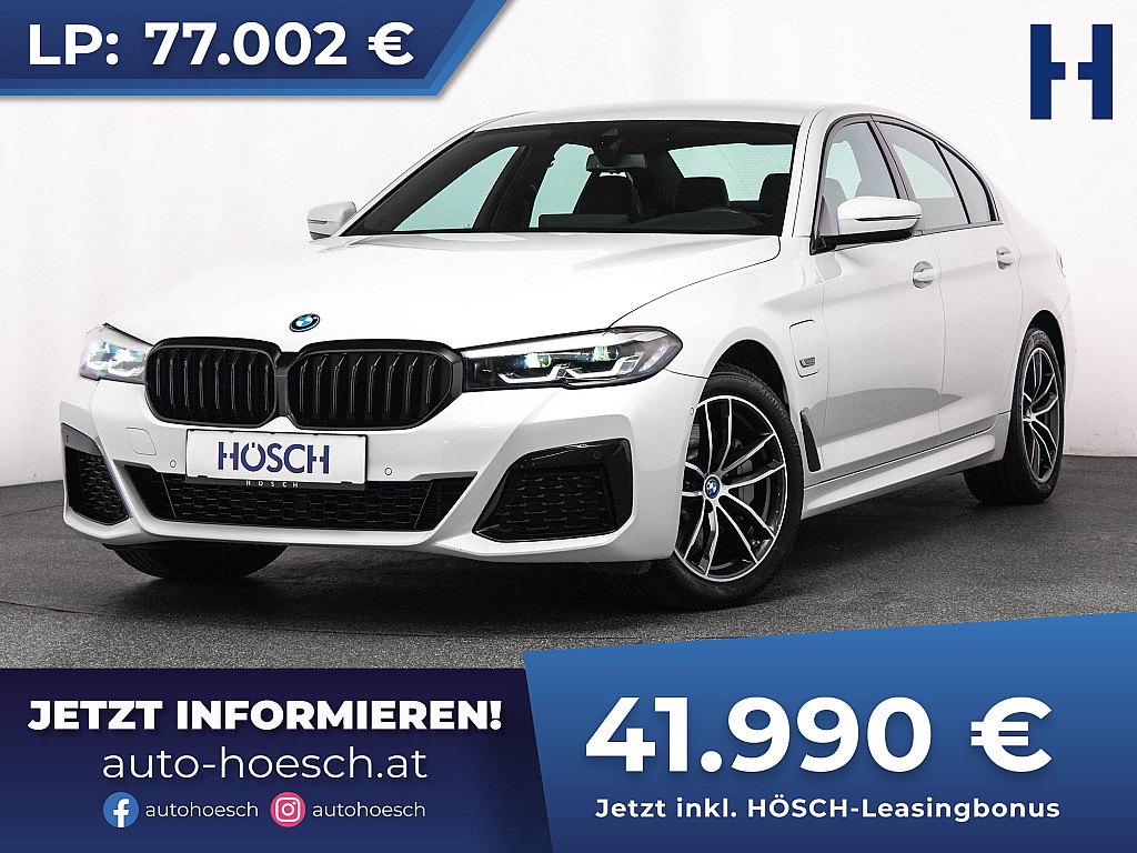 BMW 530e xDrive M-Sport LIVE PROF LEDER AHK++ bei Autohaus Hösch GmbH in 