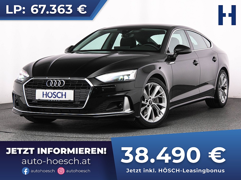 Audi A5 SB 40 TFSI Advanced MATRIX MMI+ ACC -43% bei Autohaus Hösch GmbH in 